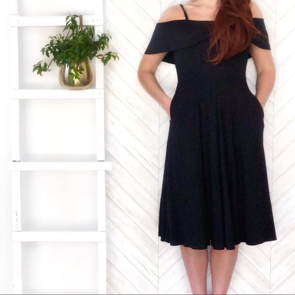 Leith Off the Shoulder little black dress. - Picture 2 of 6